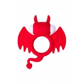 Красное эрекционное кольцо на пенис JOS COCKY DEVIL - JOS - в Новошахтинске купить с доставкой