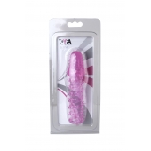 Розовая насадка с нежными шипами - 13,5 см. - Toyfa Basic - в Новошахтинске купить с доставкой