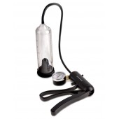 Вакуумная мужская помпа с датчиком давления Pro-Gauge Power Pump - Pipedream - в Новошахтинске купить с доставкой