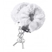 Наручники с белой меховой опушкой - ToyFa - купить с доставкой в Новошахтинске