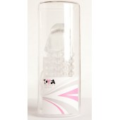 Гелевая прозрачная насадка с 2 отростками - 13 см. - Toyfa Basic - в Новошахтинске купить с доставкой