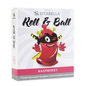 Стимулирующий презерватив-насадка Roll   Ball Raspberry - Sitabella - купить с доставкой в Новошахтинске