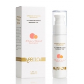 Универсальный массажный гель-смазка Allover Delicious Massage Gel с ароматом персика и аброкоса - 50 мл. - YESforLOV - купить с доставкой в Новошахтинске
