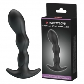 Черный анальный стимулятор простаты с вибрацией Special Anal Massager - 14,5 см. - Baile - в Новошахтинске купить с доставкой
