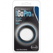 Черно-синее эрекционное кольцо Silicone Go Pro Cock Ring - Blush Novelties - в Новошахтинске купить с доставкой