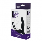 Черный вибромассажер простаты P-PLEASER W ERECTION ENHANCE - Dream Toys - в Новошахтинске купить с доставкой