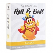 Стимулирующий презерватив-насадка Roll   Ball Banana - Sitabella - купить с доставкой в Новошахтинске