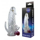 Закрытая прозрачная вибронасадка на пенис Crystal Sleeve Vibe - Erowoman-Eroman - в Новошахтинске купить с доставкой