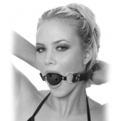 Черный кляп с дырочками Breathable Ball Gag - Pipedream - купить с доставкой в Новошахтинске