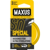 Презервативы с точками и рёбрами в железном кейсе MAXUS Special - 3 шт. - Maxus - купить с доставкой в Новошахтинске