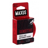 Ультратонкие презервативы в железном кейсе MAXUS Sensitive - 3 шт. - Maxus - купить с доставкой в Новошахтинске