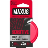 Ультратонкие презервативы в железном кейсе MAXUS Sensitive - 3 шт. - Maxus - купить с доставкой в Новошахтинске