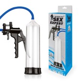 Прозрачная вакуумная помпа Sex Expert с насосом - Sex Expert - в Новошахтинске купить с доставкой