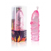Закрытая рельефная насадка Crystal sleeve snakes в виде змеи с усиками - 14 см. - Erowoman-Eroman - в Новошахтинске купить с доставкой