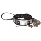 Стильный ошейник с металлическим блеском и поводком - Sitabella - купить с доставкой в Новошахтинске