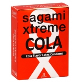 Ароматизированные презервативы Sagami Xtreme COLA - 3 шт. - Sagami - купить с доставкой в Новошахтинске