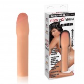 Телесная реалистичная насадка для увеличения члена - 20 см. - Erotic Fantasy - в Новошахтинске купить с доставкой