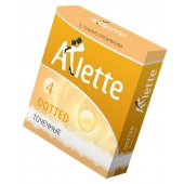 Презервативы Arlette Dotted с точечной текстурой - 3 шт. - Arlette - купить с доставкой в Новошахтинске