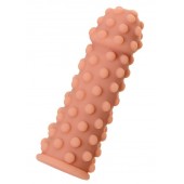 Телесная реалистичная насадка KOKOS Extreme Sleeve 02 с дополнительной стимуляцией - 12,7 см. - KOKOS - в Новошахтинске купить с доставкой