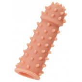 Телесная реалистичная насадка KOKOS Extreme Sleeve 03 с дополнительной стимуляцией - 12,7 см. - KOKOS - в Новошахтинске купить с доставкой