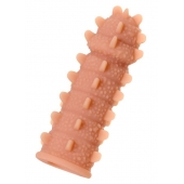 Телесная реалистичная насадка KOKOS Extreme Sleeve 04 с дополнительной стимуляцией - 12,7 см. - KOKOS - в Новошахтинске купить с доставкой