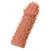 Телесная реалистичная насадка KOKOS Extreme Sleeve 07 с дополнительной стимуляцией - 12,7 см. - KOKOS - в Новошахтинске купить с доставкой