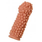 Телесная реалистичная насадка KOKOS Extreme Sleeve 08 с дополнительной стимуляцией - 12,7 см. - KOKOS - в Новошахтинске купить с доставкой