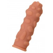Телесная реалистичная насадка KOKOS Extreme Sleeve 11 с дополнительной стимуляцией - 12,7 см. - KOKOS - в Новошахтинске купить с доставкой