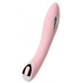 Розовый силиконовый вибратор с электростимуляцией TESLA G-POINT - 21 см. - ToyFa - купить с доставкой в Новошахтинске