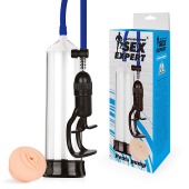 Прозрачная вакуумная помпа с ручным поршнем - Sex Expert - в Новошахтинске купить с доставкой