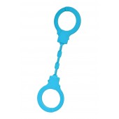 Голубые силиконовые наручники A-Toys без ключа - A-toys - купить с доставкой в Новошахтинске