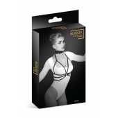 Черная упряжь на грудь Julia - Bijoux Pour Toi - купить с доставкой в Новошахтинске