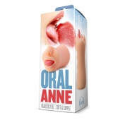 Телесный мастурбатор-ротик с язычком Oral Anne - Blush Novelties - в Новошахтинске купить с доставкой