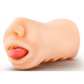 Телесный мастурбатор-ротик с язычком Oral Anne - Blush Novelties - в Новошахтинске купить с доставкой
