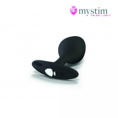 Черная пробка Mystim Rocking Vibe S с возможностью подключения к электростимулятору - 9,7 см. - MyStim - купить с доставкой в Новошахтинске