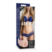 Телесный мастурбатор-вагина с вибропулей Ashley - Blush Novelties - в Новошахтинске купить с доставкой