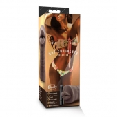 Коричневый мастурбатор-ротик Heather - Blush Novelties - в Новошахтинске купить с доставкой