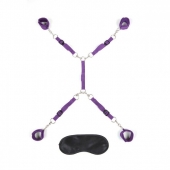 Фиолетовый набор фиксаций на кровати Classic Bedspreader - Lux Fetish - купить с доставкой в Новошахтинске