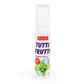Гель-смазка Tutti-frutti со вкусом сладкой мяты - 30 гр. - Биоритм - купить с доставкой в Новошахтинске