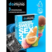Презервативы для орального секса DOMINO Sweet Sex с ароматом мороженого - 3 шт. - Domino - купить с доставкой в Новошахтинске
