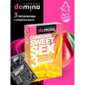 Презервативы для орального секса DOMINO Sweet Sex с ароматом манго - 3 шт. - Domino - купить с доставкой в Новошахтинске