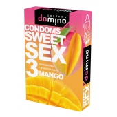 Презервативы для орального секса DOMINO Sweet Sex с ароматом манго - 3 шт. - Domino - купить с доставкой в Новошахтинске