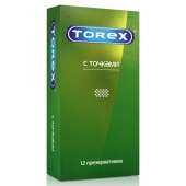 Текстурированные презервативы Torex  С точками  - 12 шт. - Torex - купить с доставкой в Новошахтинске