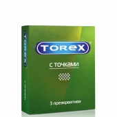 Текстурированные презервативы Torex  С точками  - 3 шт. - Torex - купить с доставкой в Новошахтинске