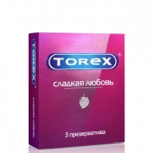 Презервативы Torex  Сладкая любовь  с ароматом клубники - 3 шт. - Torex - купить с доставкой в Новошахтинске