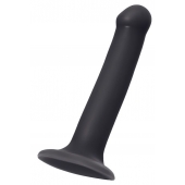 Черный фаллос на присоске Silicone Bendable Dildo M - 18 см. - Strap-on-me - купить с доставкой в Новошахтинске