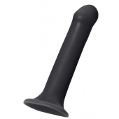 Черный фаллос на присоске Silicone Bendable Dildo XL - 20 см. - Strap-on-me - купить с доставкой в Новошахтинске