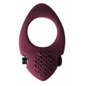 Бордовое эрекционное виброкольцо Pure Passion Midnight - Lola Games - в Новошахтинске купить с доставкой