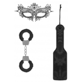 Черный игровой набор Introductory Bondage Kit №4 - Shots Media BV - купить с доставкой в Новошахтинске