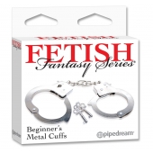 Металлические наручники Beginner s Metal Cuffs - Pipedream - купить с доставкой в Новошахтинске